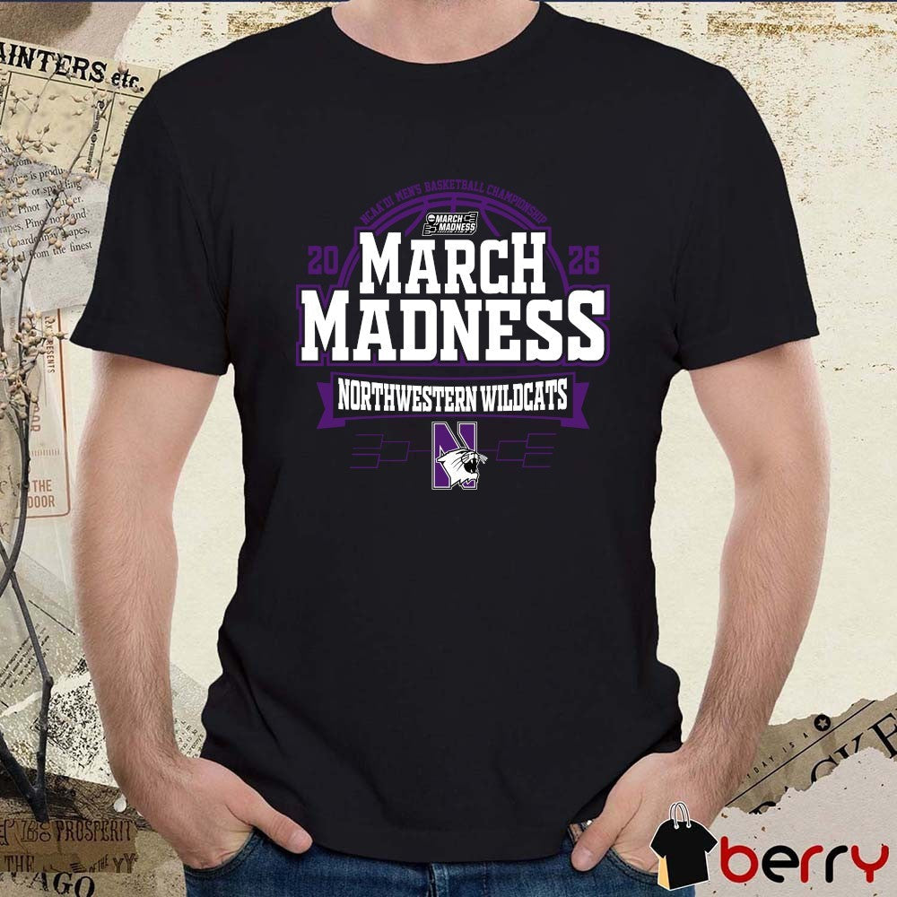 Northwestern Wildcats 2026 NCAA DI Men’s Basketball Championship March Madness t-shirt