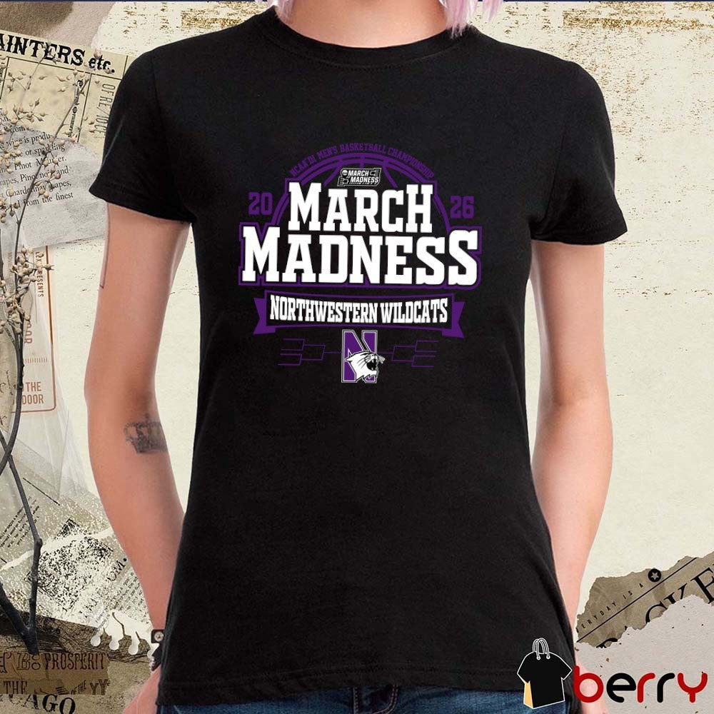 Northwestern Wildcats 2026 NCAA DI Men’s Basketball Championship March Madness t-shirt