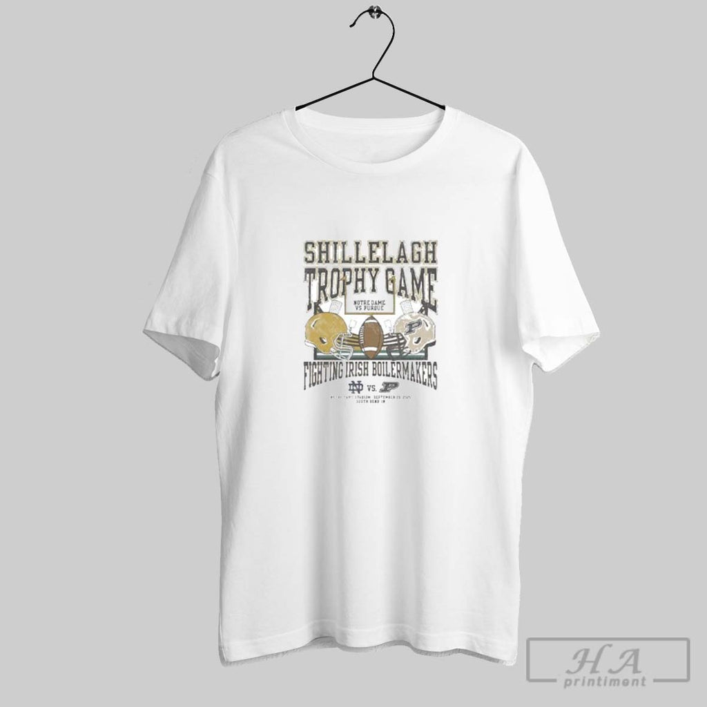 Official Notre Dame Fighting Irish Vs Purdue Boilermakers Football Shillelagh Trophy Game 2025