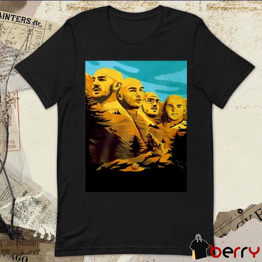 OKC Thunder Alex Caruso’s Head On Every Spot On Mount Rushmore t-shirt