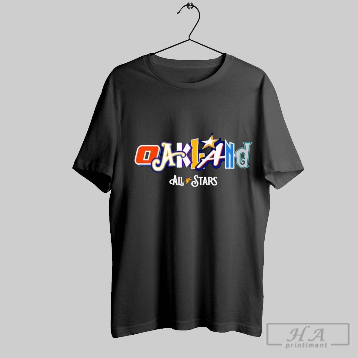 Official Oakland All Stars Design Logo Team Players