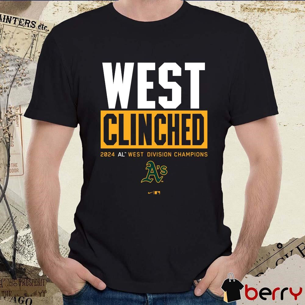Oakland Athletics Central Clinched 2024 AL Central Division Champions t-shirt