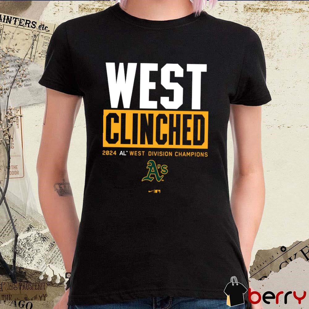 Oakland Athletics Central Clinched 2024 AL Central Division Champions t-shirt