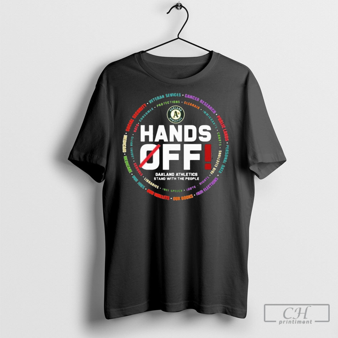 Official Oakland Athletics Logo Hands Off Seattle Mariners Stand With The People Shirt Sweater Tee