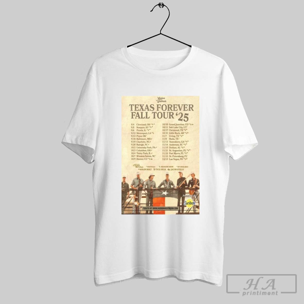 Official Official Hudson Westbrook Texas Forever Fall Tour 2025 Shirt Hoodie Sweater Long Sleeve And