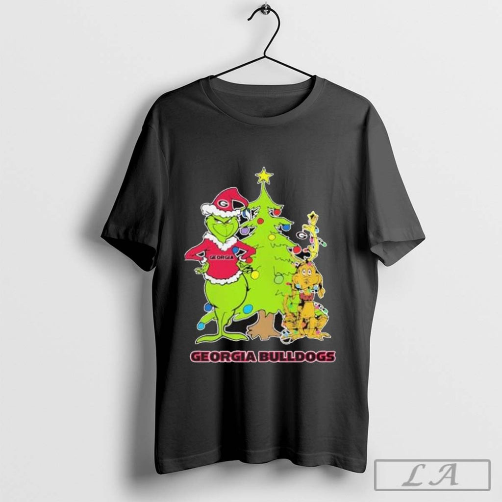 Official The Grinch And Max Georgia Bulldogs Christmas Shirt