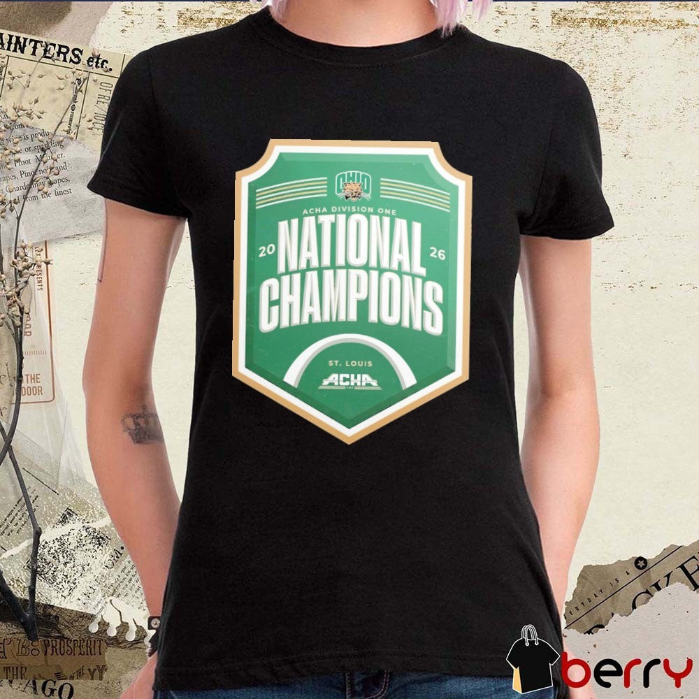 Ohio Bobcats ACHA Division One National Champions 2026 St Louis Logo t-shirt