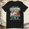 Ohio Bobcats Celebrating The Champions Of Cure Bowl At Camping World Stadium Dec 20 2024 Mascot t-shirt