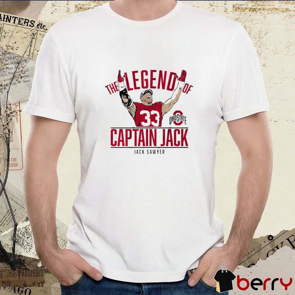 Ohio State Buckeyes Football The Legend Of Captain Jack Sawyer NCAA t-shirt