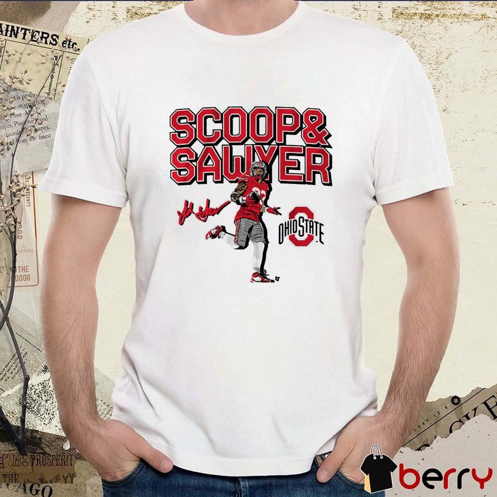 Ohio State Buckeyes NCAA Jack Sawyer Scoop And Score Signature t-shirt