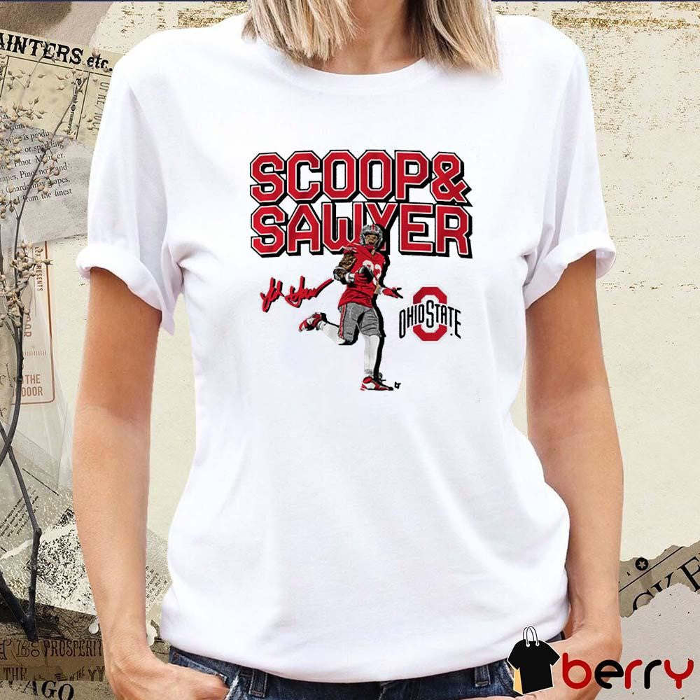 Ohio State Buckeyes NCAA Jack Sawyer Scoop And Score Signature t-shirt