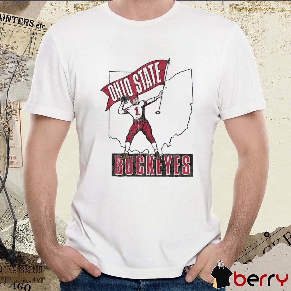 Ohio State Buckeyes Player #1 Vintage Home Territory Football t-shirt