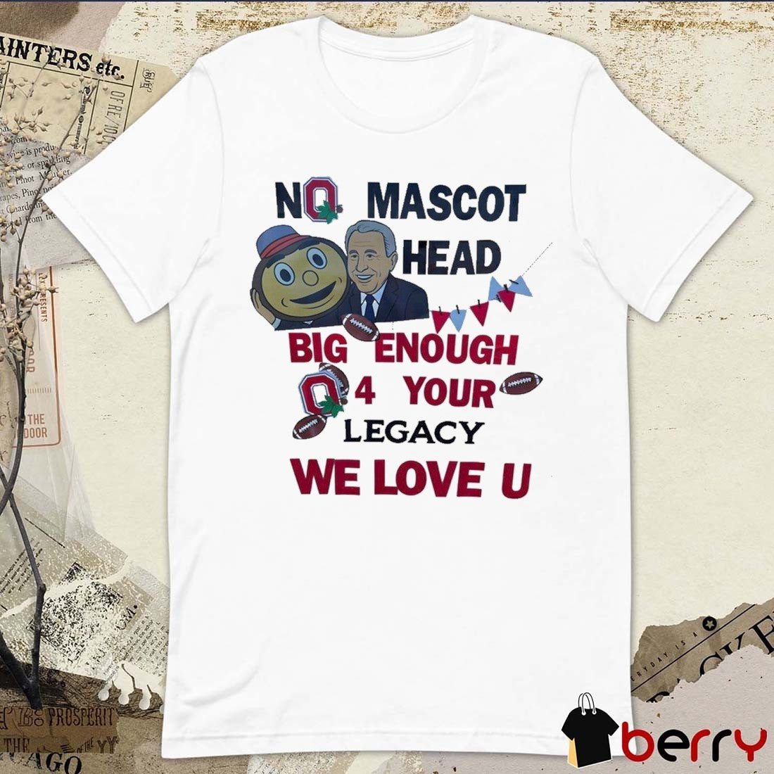 Ohio State Buckeyes Thank You Lee Corso Mascot Head Big Enough 4 Your Legacy We Love U t-shirt