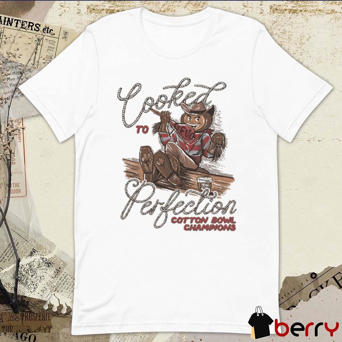Ohio State Buckeyes Vs Texas Longhorn Cooked To Perfection Cotton Bowl Champions NCAA Season 2024-2025 t-shirt
