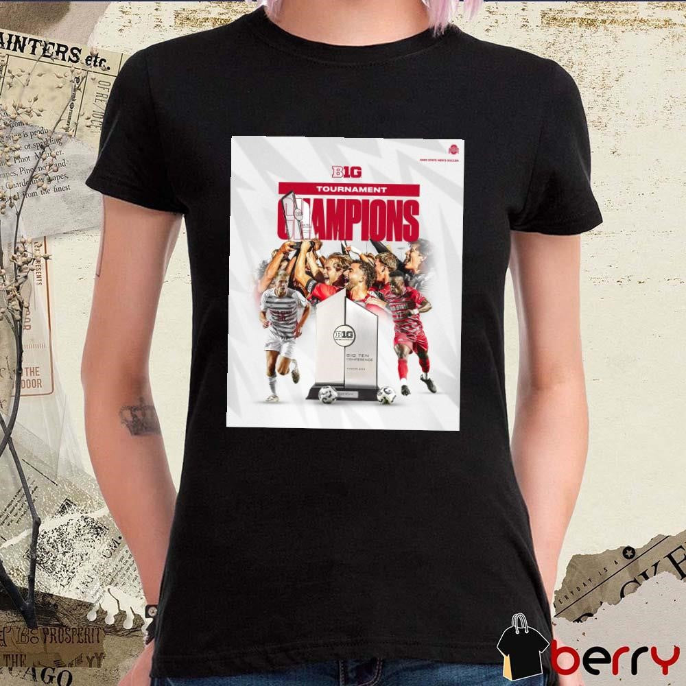 Ohio State Men’s Soccer 2024 Big Ten Tournament Champions Art Poster t-shirt