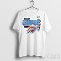 Official Oklahoma City Thunder 2025 Nba Finals Champions White Shirt