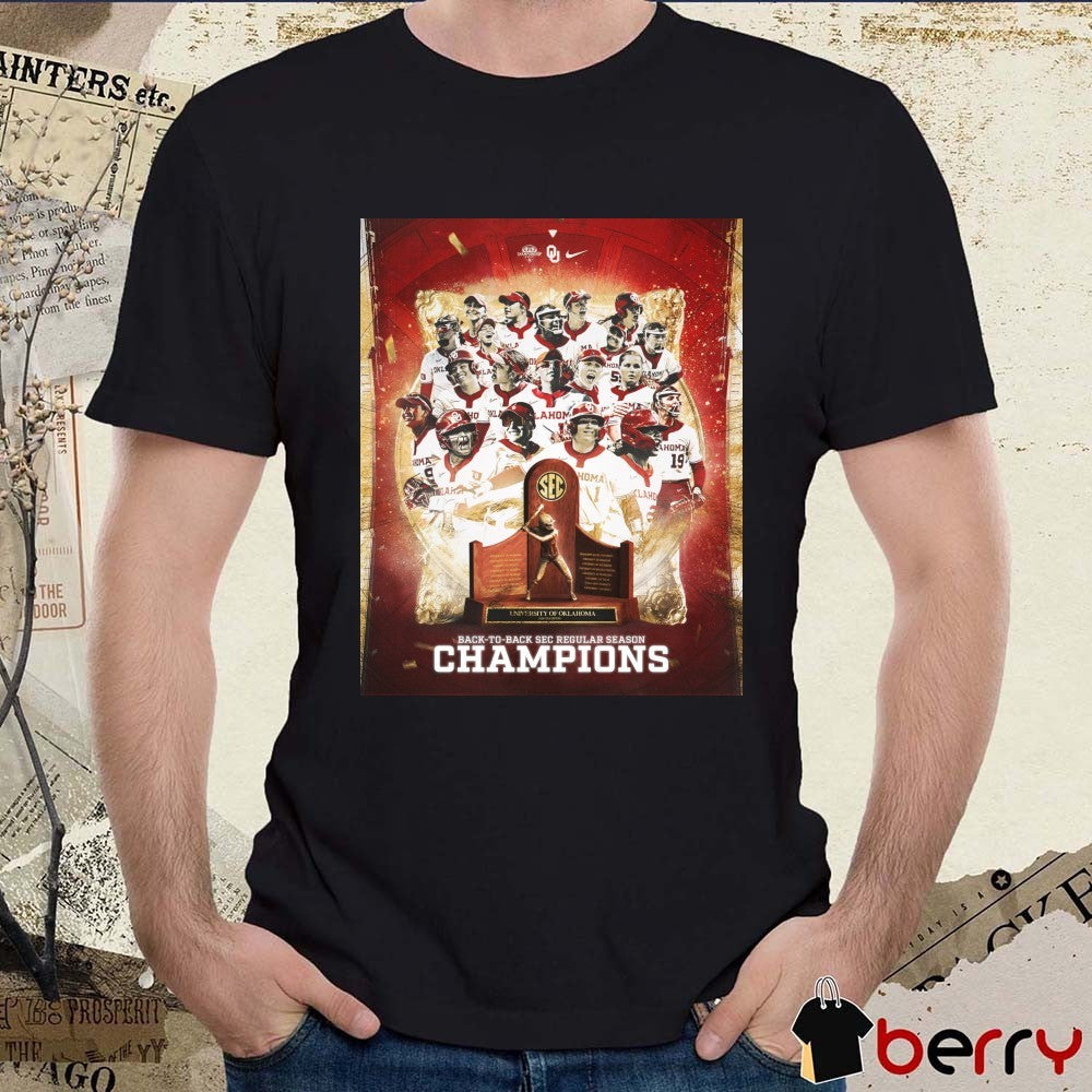 Oklahoma Softball 2026 Back To Back SEC Regular Season Champions Poster t-shirt