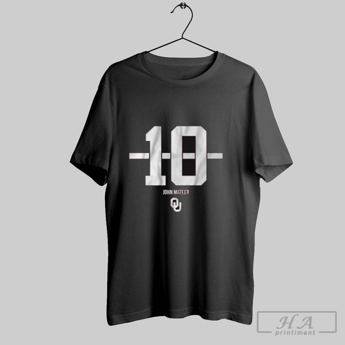 Official Oklahoma Sooners Football Ncaa John Mateer 10 Stripe