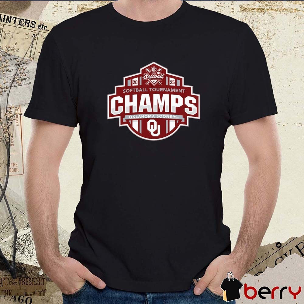 Oklahoma Sooners SEC Softball Conference Tournament Champions Locker Room NCAA 2025 t-shirt