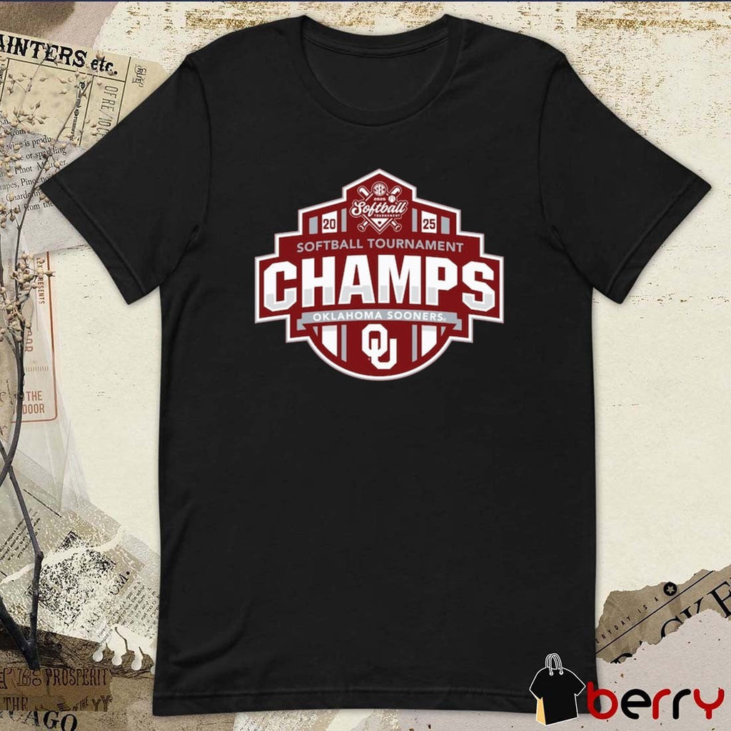 Oklahoma Sooners SEC Softball Conference Tournament Champions Locker Room NCAA 2025 t-shirt
