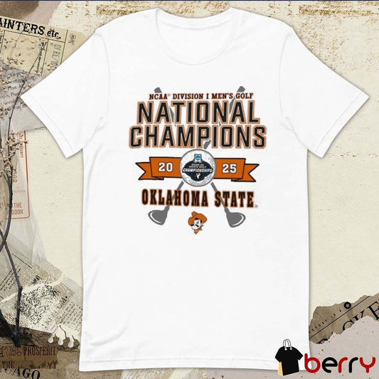 Oklahoma State Cowboys NCAA Division I Men’s Golf National Champions 2025 t-shirt