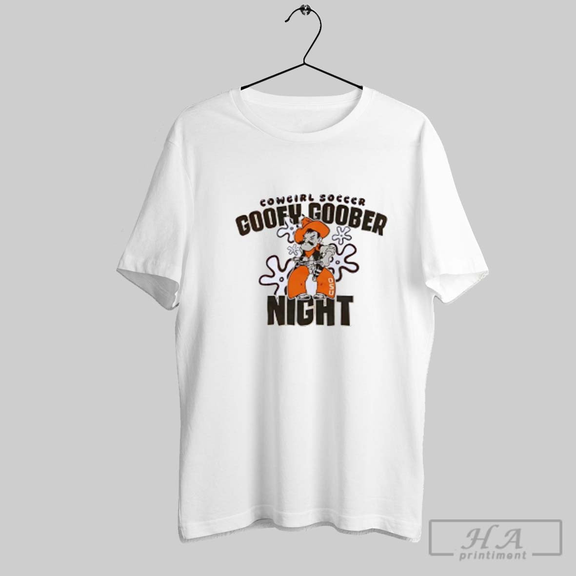 Official Oklahoma State Cowboys Soccer Goofy Goober Night Mascot