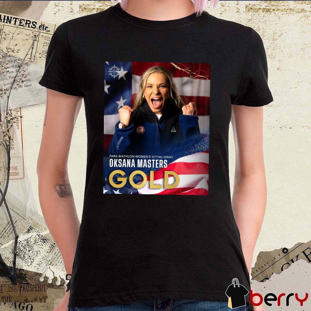 Oksana Masters Gold Medal Para Biathlon Women’s Sitting Sprint Poster t-shirt