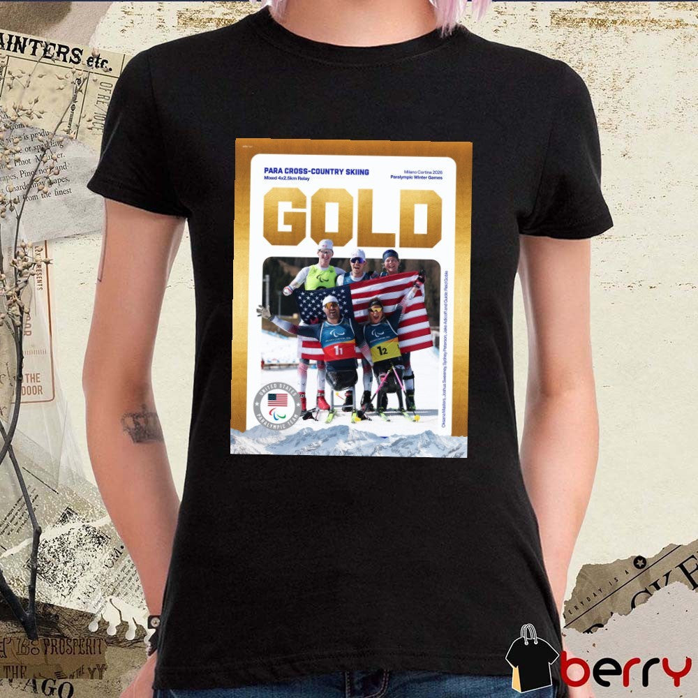 Oksana Masters Para Cross-country Skiing Milano Cortina 2026 Paralympic Winter Games Gold Medal t-shirt