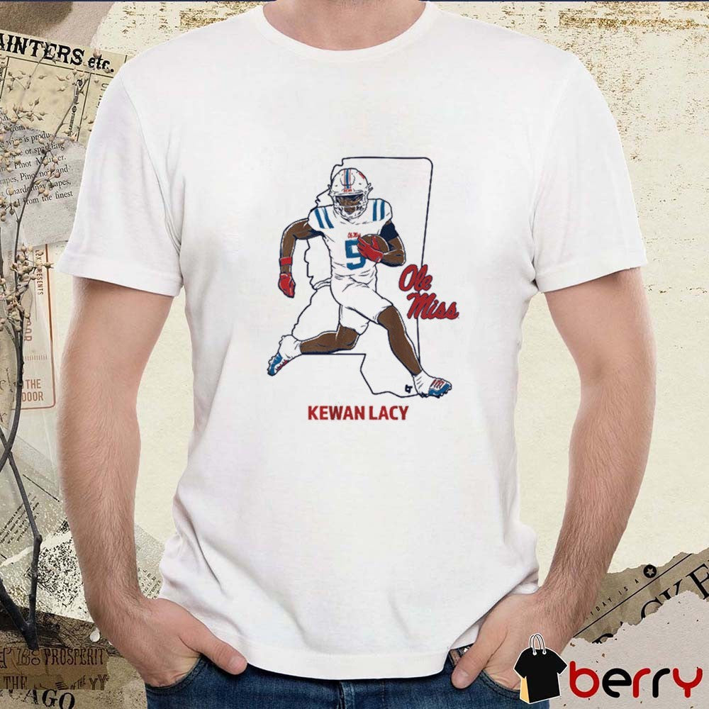 Ole Miss Rebels Football Kewan Lacy State Star t-shirt