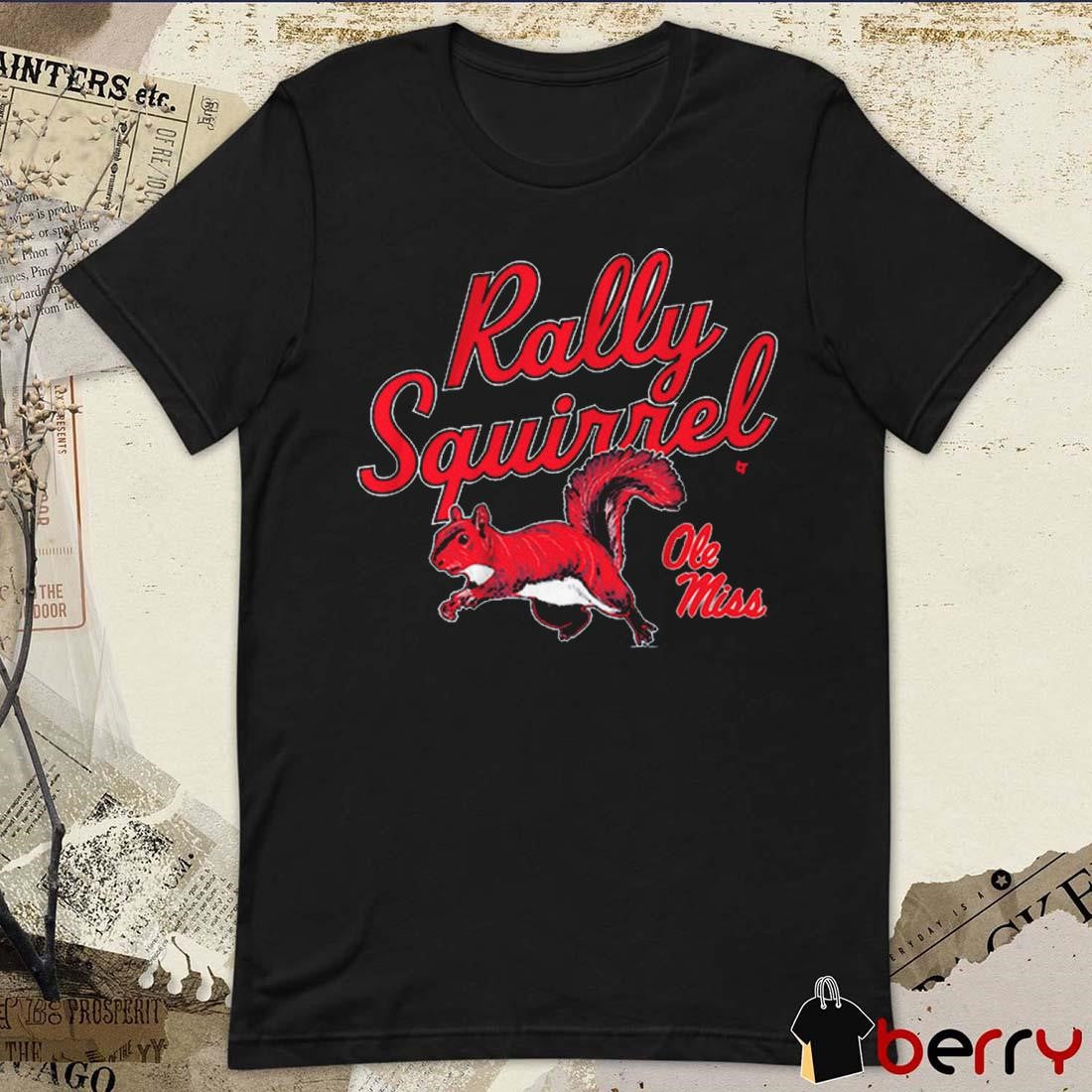 Ole Miss Rebels Football Rally Squirrel t-shirt