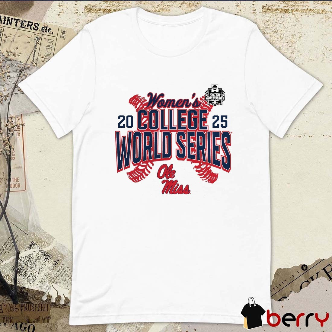 Ole Miss Rebels NCAA Softball Women’s College World Series Cut Off 2025 t-shirt