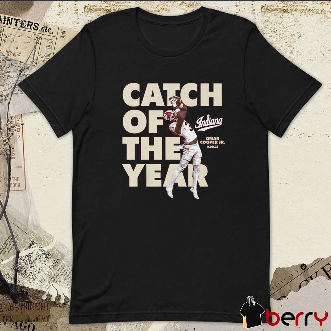 Omar Cooper Jr. Catch of the Year Indiana Hoosiers NCAA 11 08 2025 t-shirt