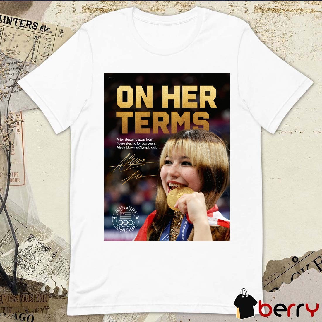 On Her Terms After Stepping Away From Figure Skating For Two Years Alysa Liu Wins Olympic Gold Signature t-shirt