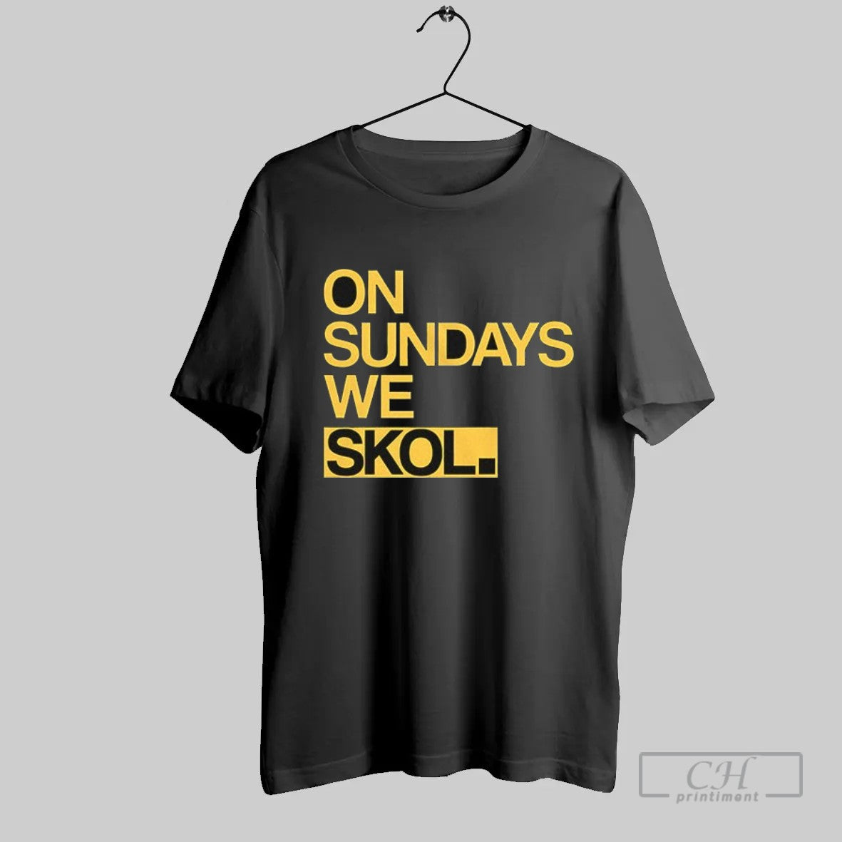 Official On Sundays We Skol T Shirt
