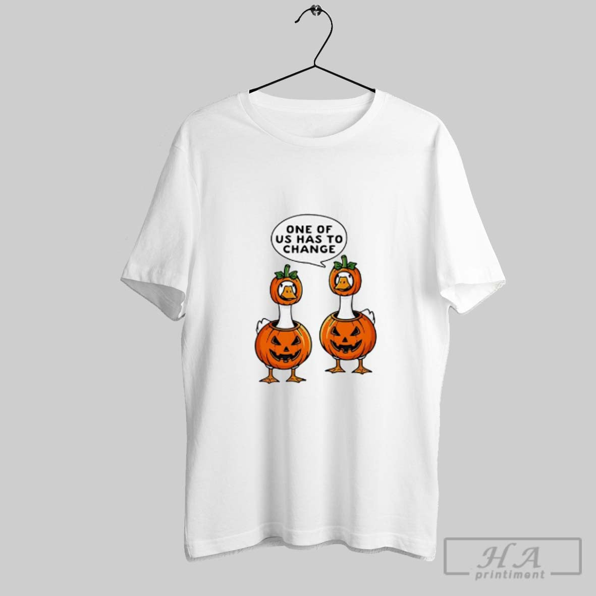 Official One Of Us Has To Change Geese Halloween Pumpkin Costume