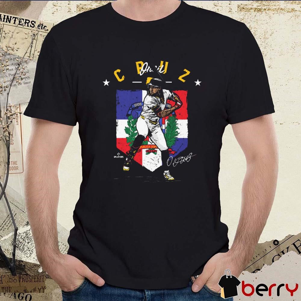 Oneil Cruz Pittsburgh Pirates Country Flag Signature t-shirt