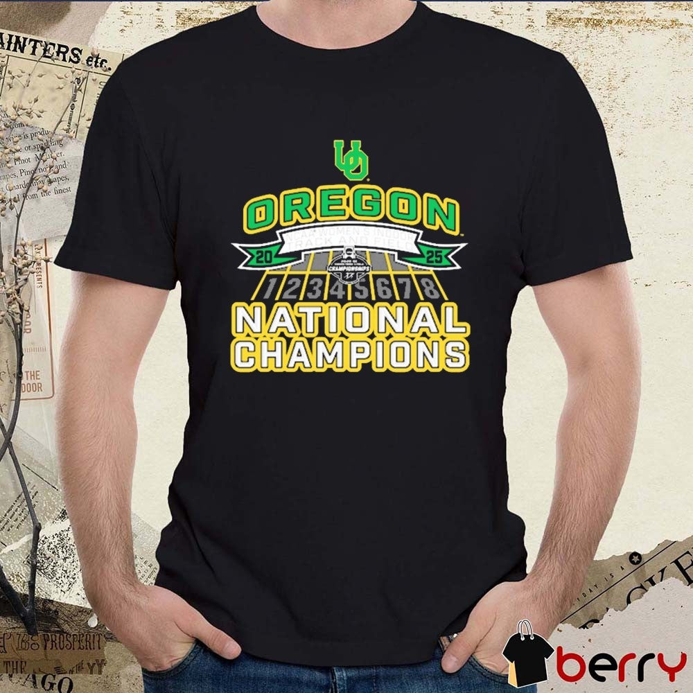 Oregon Ducks 2025 NCAA Women’s Indoor Track and Field National Champions New t-shirt