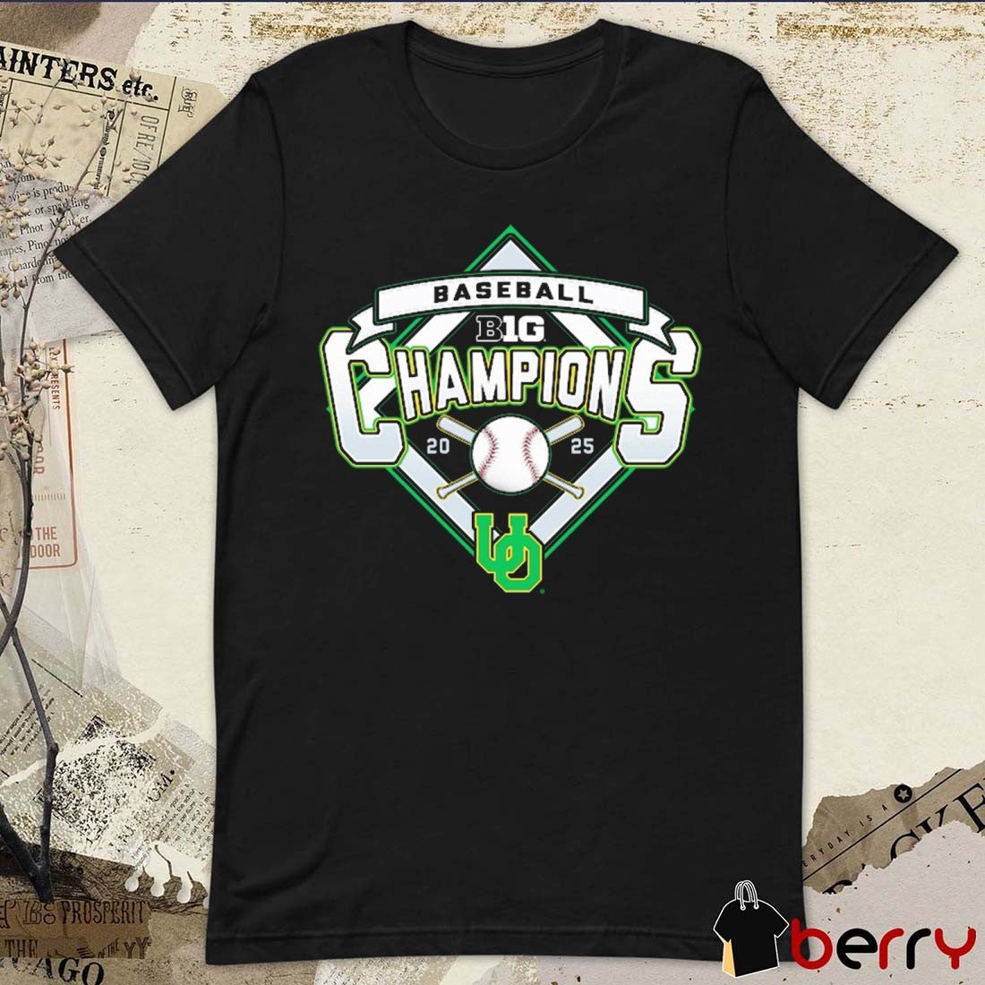 Oregon Ducks Big Ten Baseball Regular Season Champions NCAA 2025 t-shirt