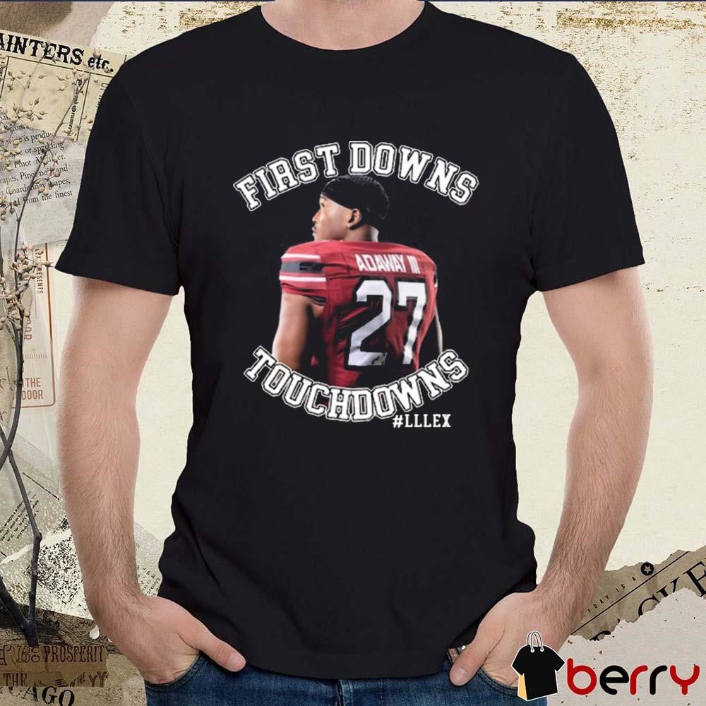 Oscar Adaway III First Downs Touchdowns Lllexe South Carolina Gamecocks Football t-shirt