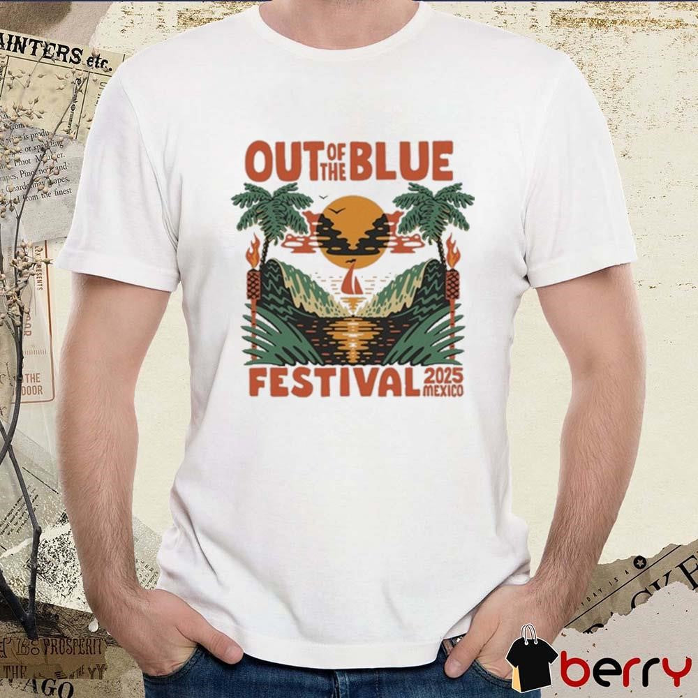 Out Of The Blue Festival Mexico Tour 2025 Retro t-shirt