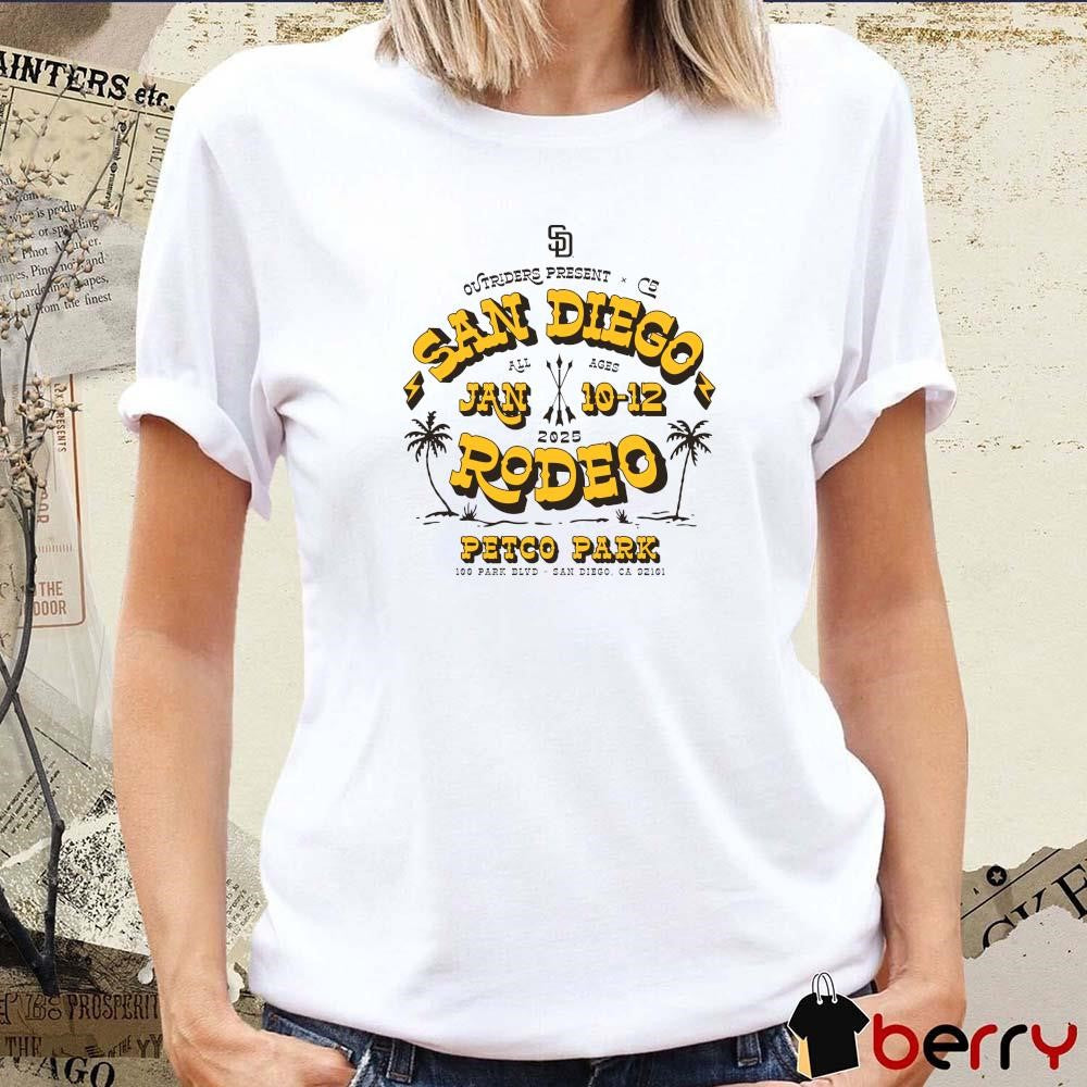 Outrider Present x C5 San Diego Rodeo Jan 10-12 2025 Pico Park t-shirt