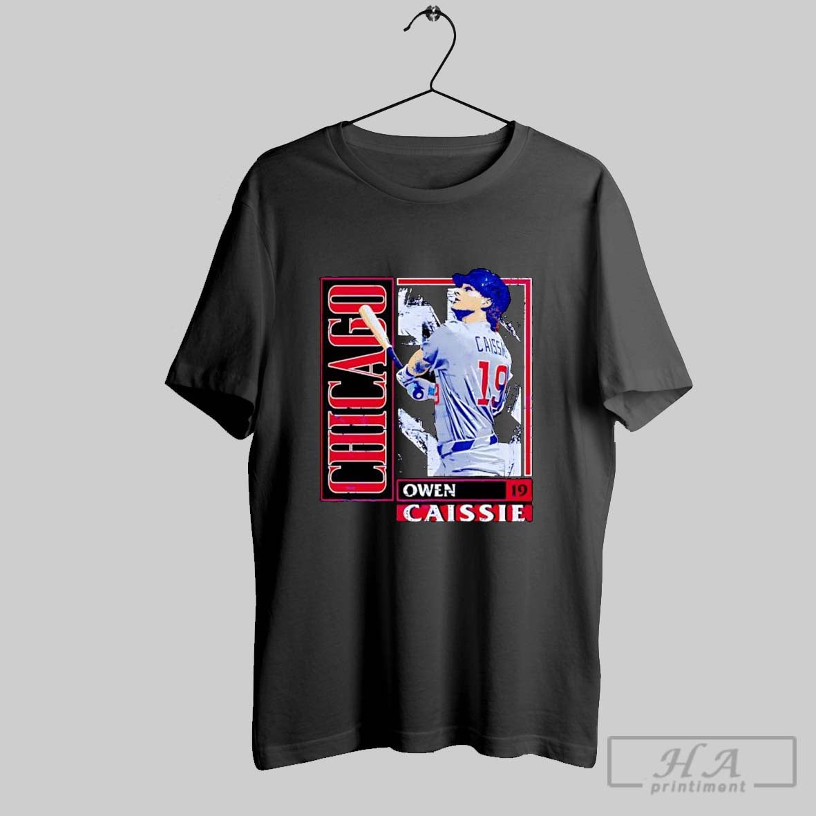 Official Owen Caissie Chicago Cubs Card Style Vintage