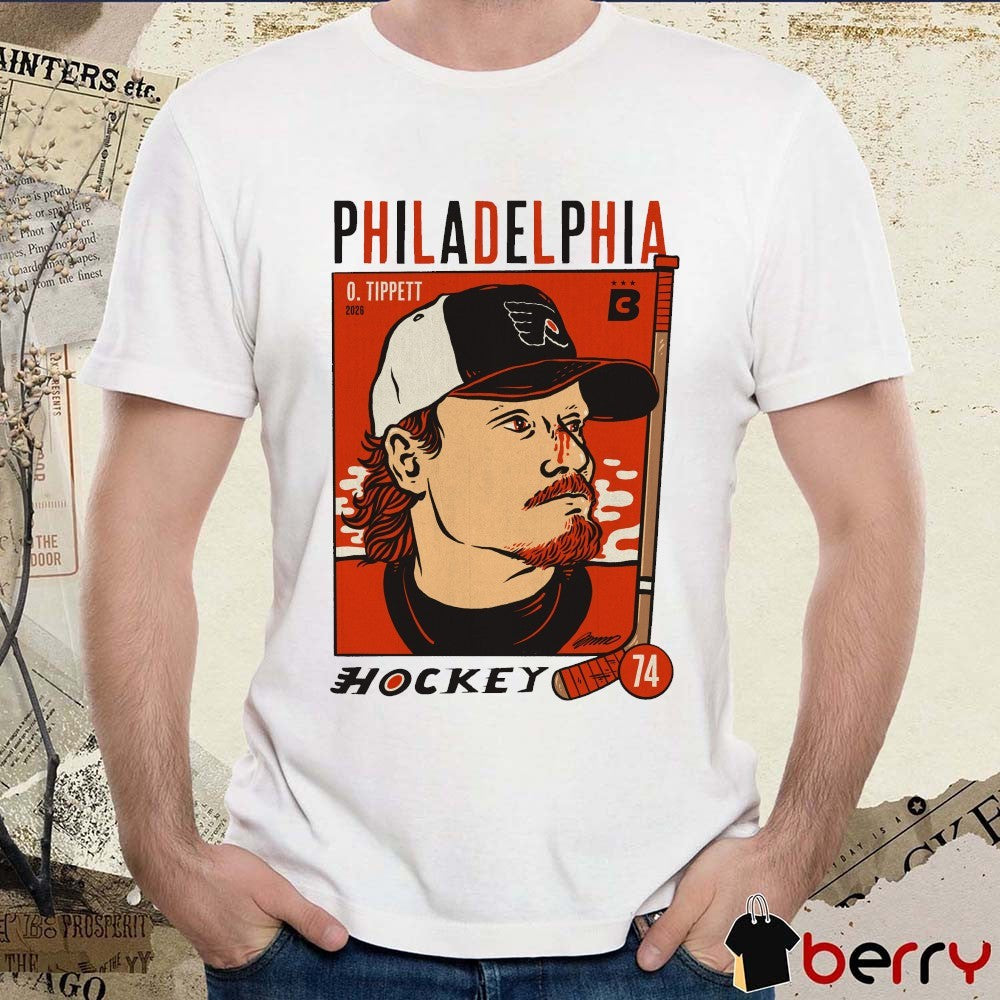Owen Tippett 74 Philadelphia Flyers Hockey Team Vintage t-shirt