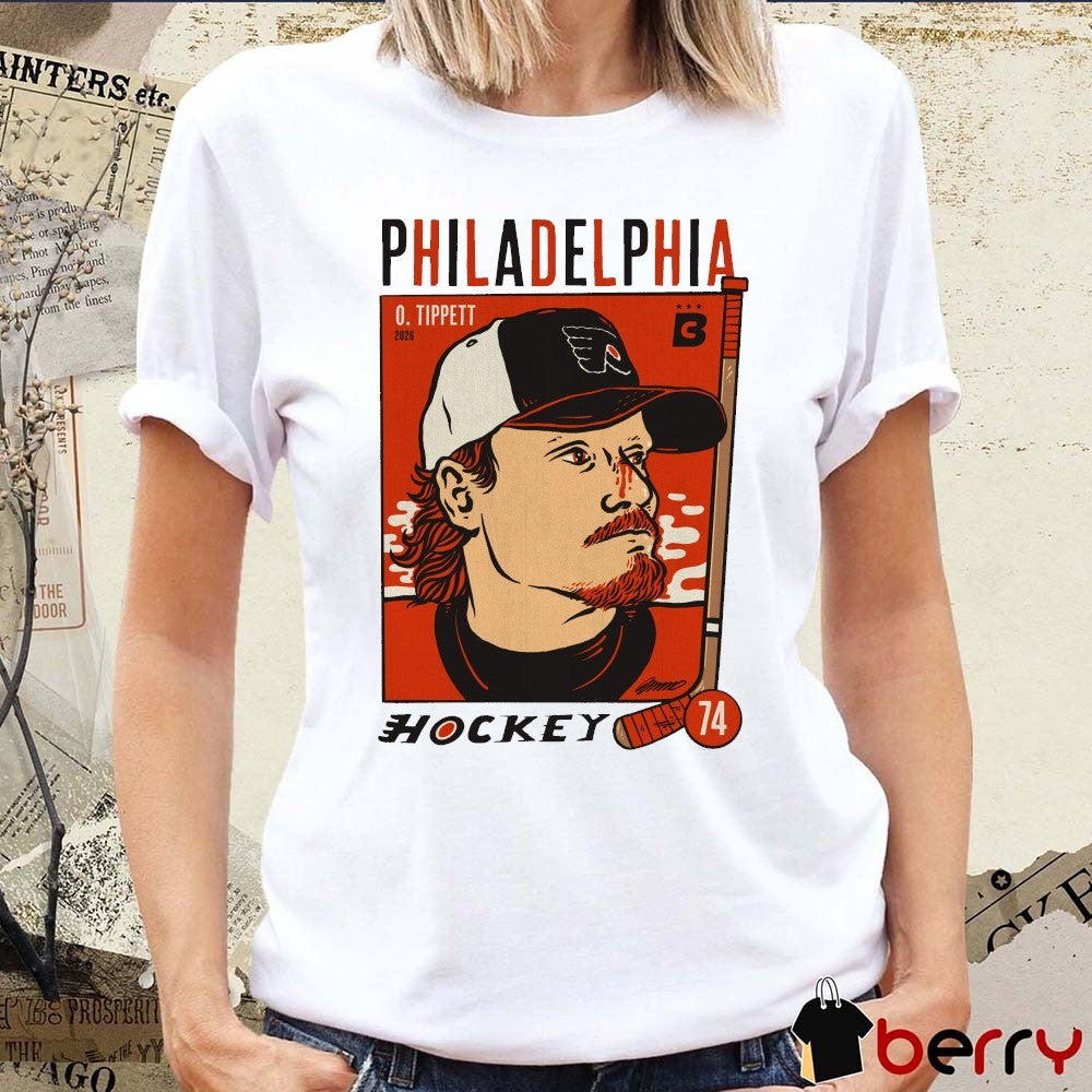 Owen Tippett 74 Philadelphia Flyers Hockey Team Vintage t-shirt