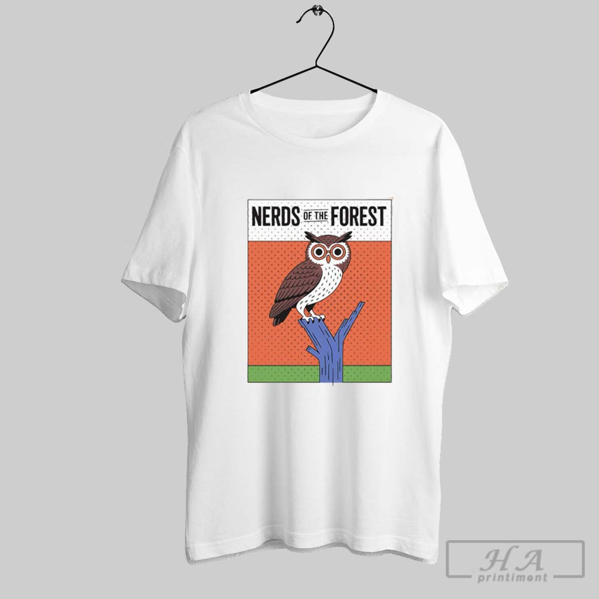 Official Owl Nerds Of The Forest White Poster