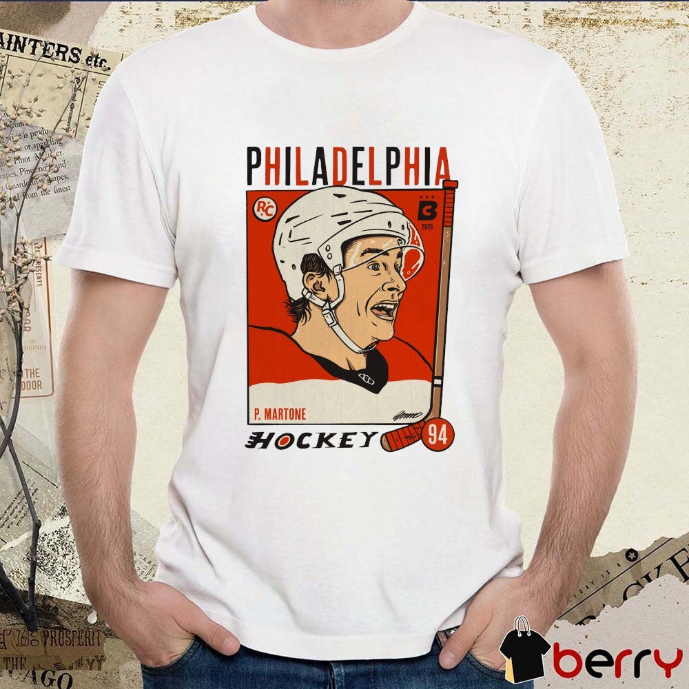 P. Martone 94 Philadelphia Flyers Hockey Team Vintage t-shirt