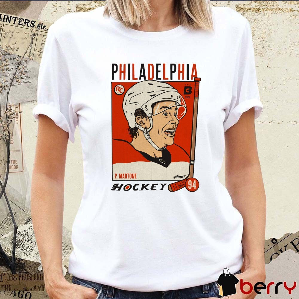 P. Martone 94 Philadelphia Flyers Hockey Team Vintage t-shirt