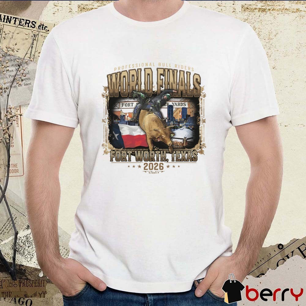 PBR 2026 World Finals Signature Sign Bull Riding Championship Fort Worth Texas t-shirt