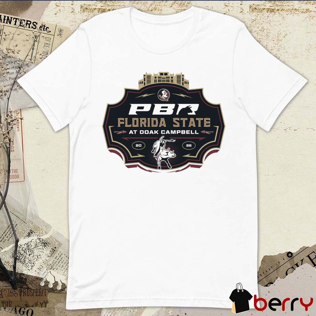 PBR Florida State University At Doak Campbell Banner 2026 Logo t-shirt