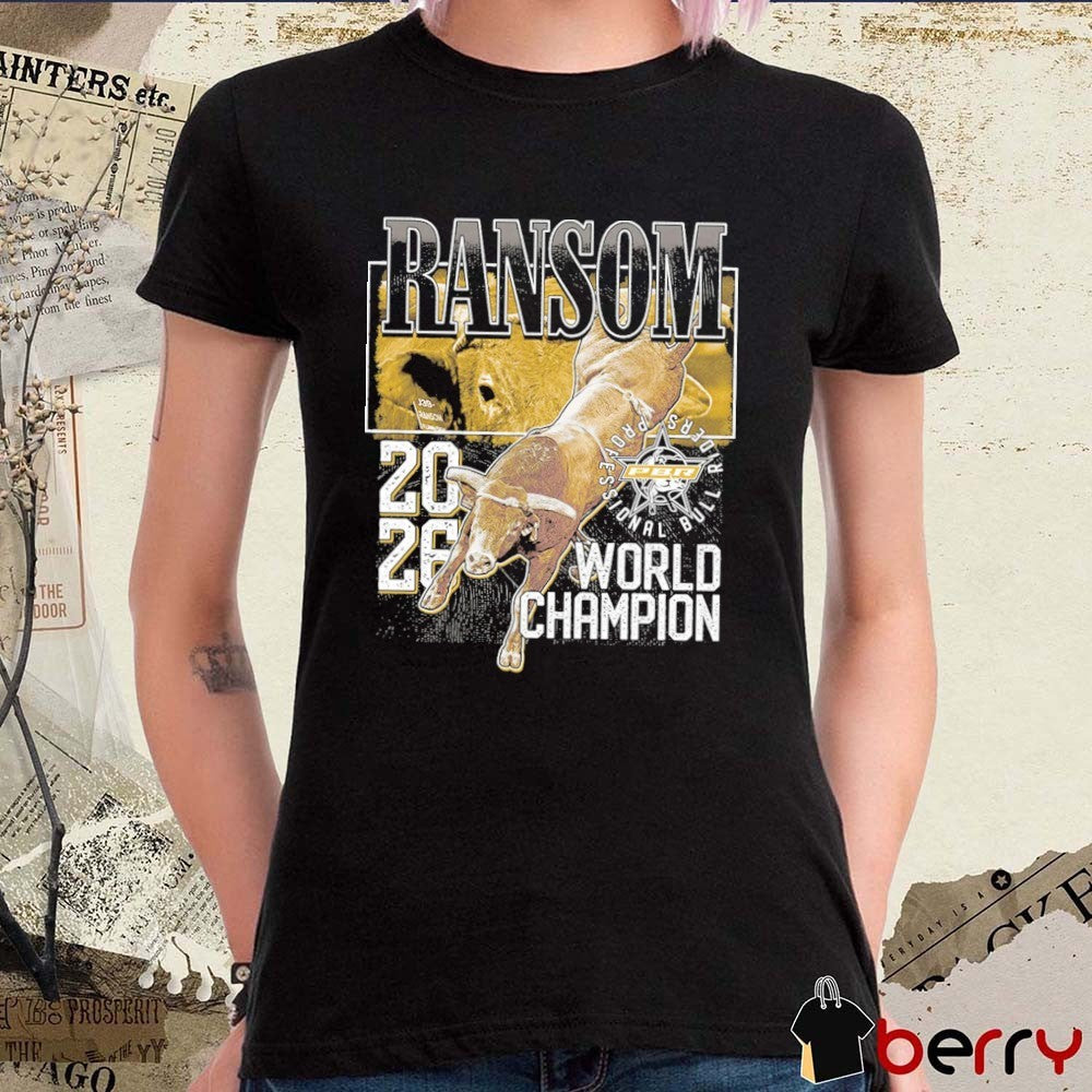 PBR Professional Bull Riders Ransom 2026 World Champion Bull t-shirt